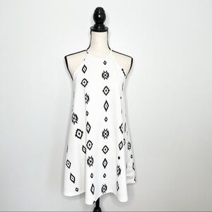 Zara Boho Aztec Print Mini Shift Dress Size Small